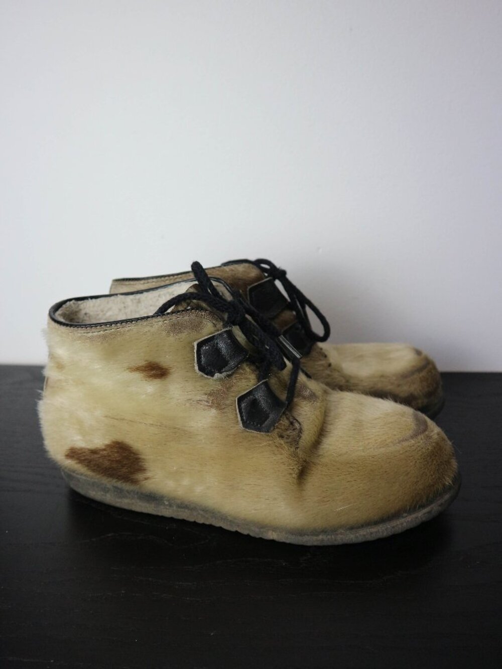 Vintage Blondo Made in Canada Fur Boots Strap Mens US 7